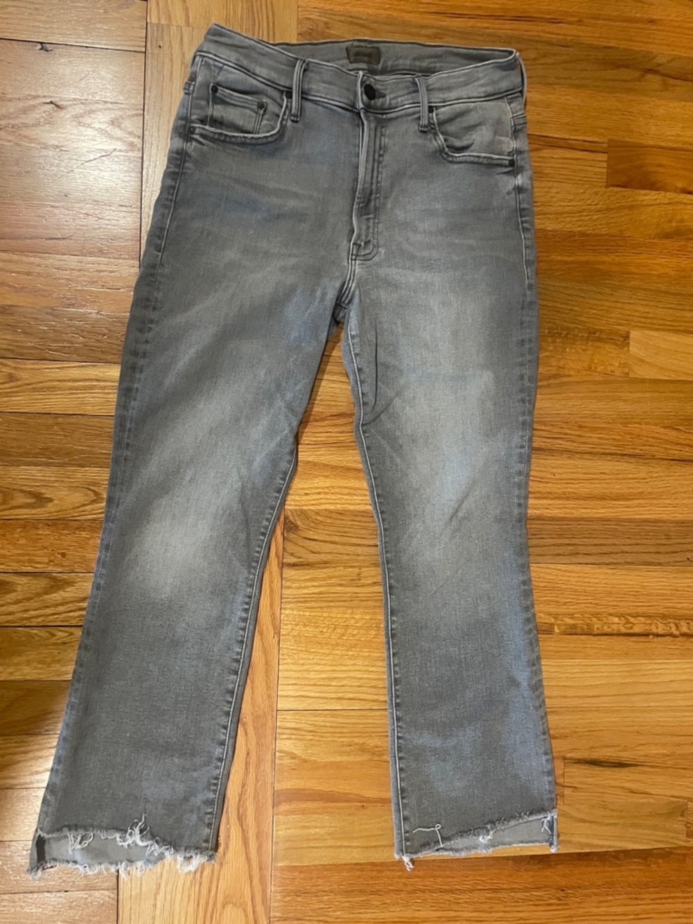 MOTHER Insider Crop Step Fray denim Jeans size 30